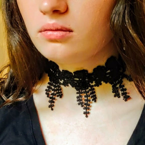 Jewelry - Black Victorian Lace Choker Necklace